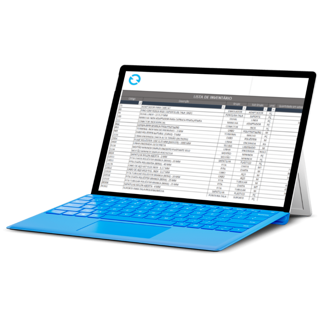 Planilha dimensionamento de estoques